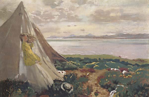 Sir William Orpen A Breezy Day,Howth Norge oil painting art